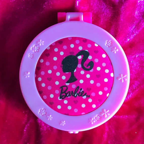 barbie compact mirror